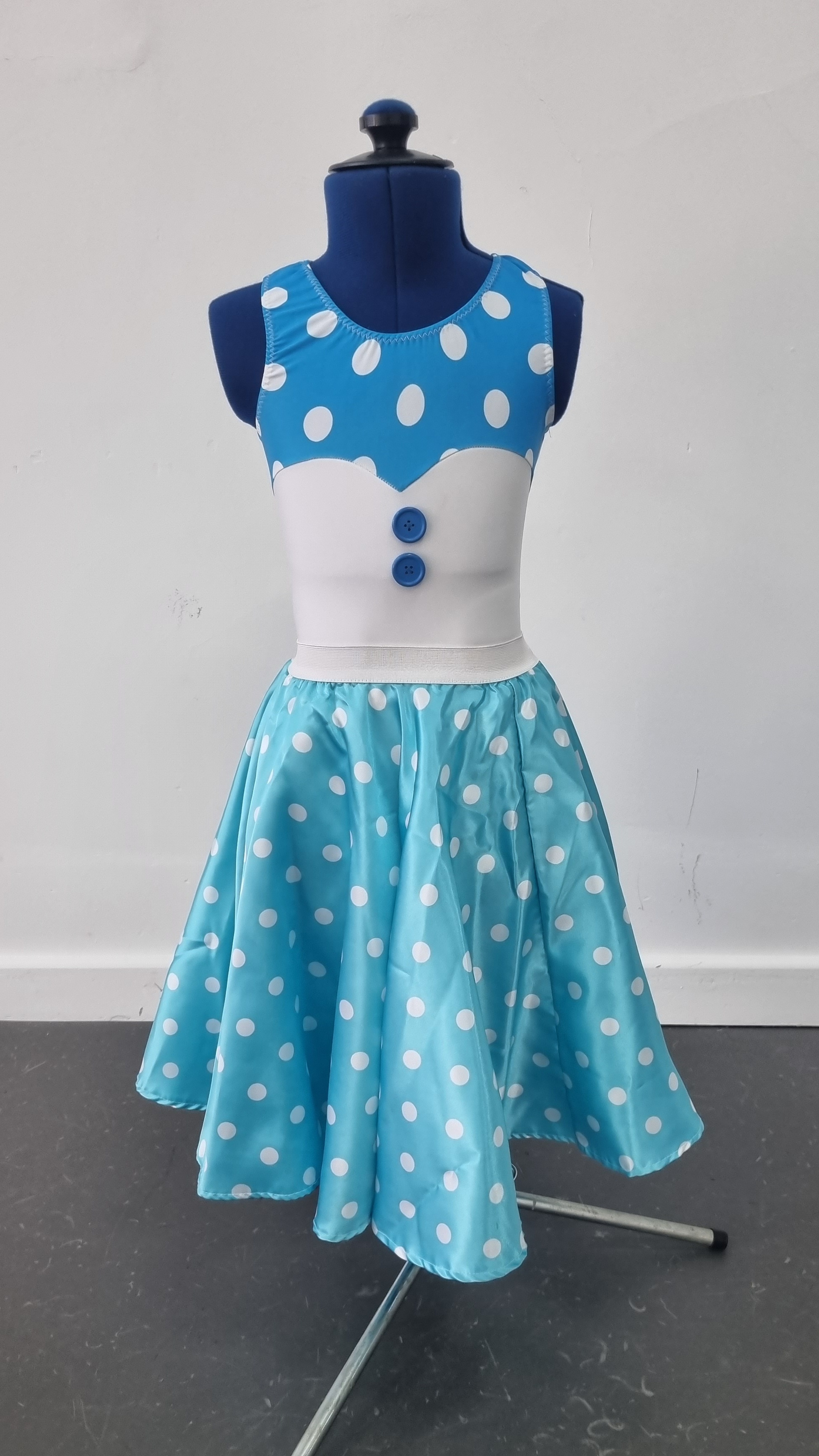 IDS Rock n Roll Polka Dot Skirt & Leotard