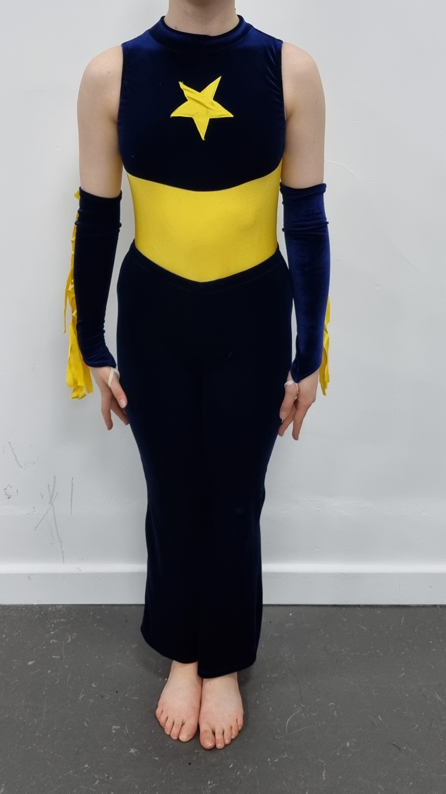 Cowgirl Navy Velour Leotard & Trousers