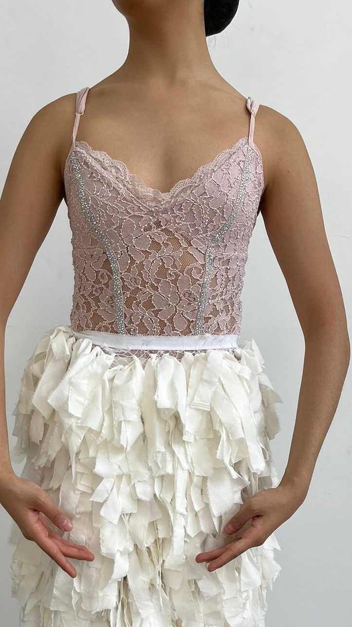 Pink Lace Flamingo Leotard